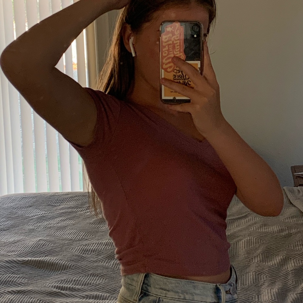 lavender crop top